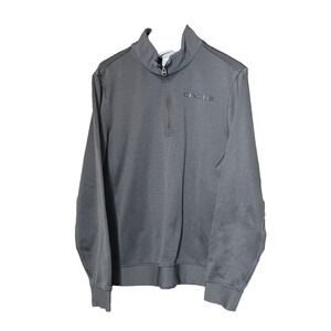 Cinch Pullover Mens Large‎ Black Gray Quarter Zip Sweater Western Rodeo Style